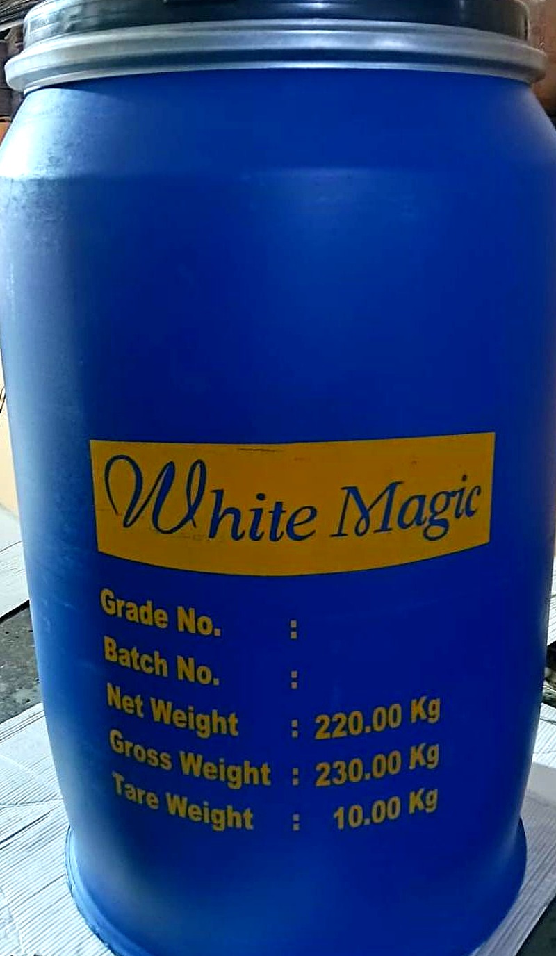 White Magic PSA adhesive emulsion drum — Focus Polymers Delhi