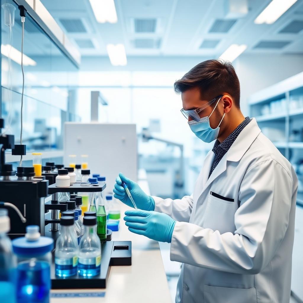 Modern chemical laboratory and polymer testing